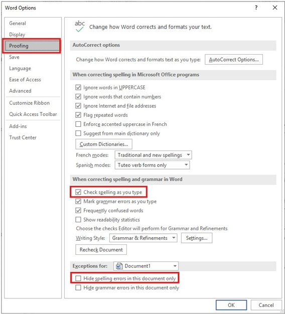Why Word May Refuse to Check Spelling - 2