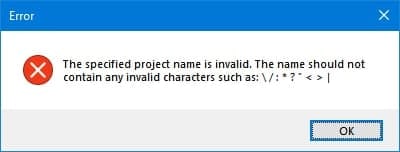 How to Fix the “The Specified Project Name Is Invalid” Error in Trados Studio - 2